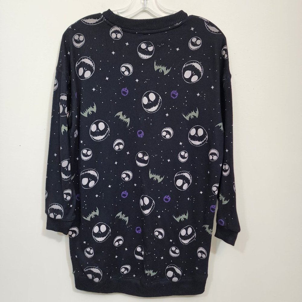 Disney Nightmare before Christmas Jack Skellington, stars, bats, pumpkins pjs XS